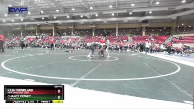 120 lbs Cons. Round 4 - Kash Wendland, Hays Wrestling Club vs Chance Dewey, Tulsa Blue T