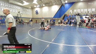 135 lbs 3rd Place Match - Derek Giatras, Davis Wrestling Club vs Ian Williamson, Empire