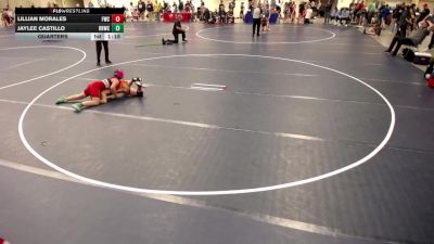 12U GIRLS - 112 lbs Quarters - Lillian Morales, Farmington Wrestling Club vs Jaylee Castillo, Red Bull Wrestling Club