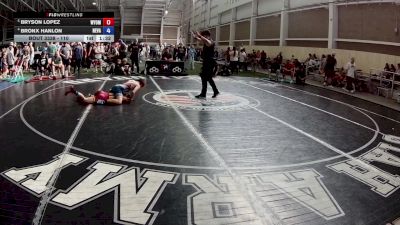 110 lbs Quarters - Bryson Lopez, Wyoming vs Bronx Hanlon, Nevada