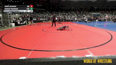 60 lbs Consolation - Nara Jackson, Greater Heights Wrestling vs Oakley Waitkus, Team Tulsa Wrestling Club