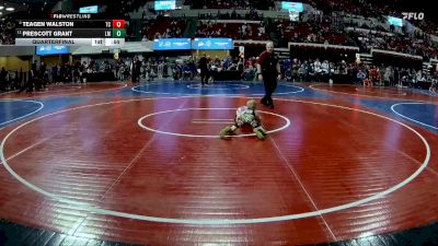 50 lbs Quarterfinal - Teagen Walston, Team Champs vs Prescott Grant, Laurel Matburners
