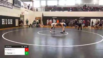 160 lbs 3rd Place - Will Davis, Newport vs Tucker Paytner, Trinity