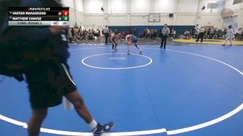 130 lbs Cons. Round 2 - Vartan Makasdjian, Archbishop Riordan vs Matthew Chavez, Justin Garza