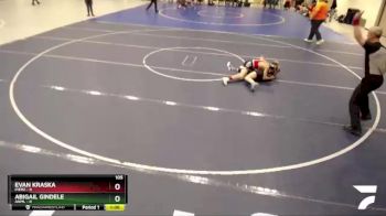 105 lbs Semis & 1st Wrestleback (8 Team) - Evan Kraska, Pierz vs Abigail Gindele, ANML