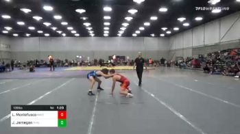 135 lbs Quarterfinal - Josey Jernegan, Threestyle Wrestling vs Luke Montefusco, Mayo Quanchi Judo And Wrestling Club