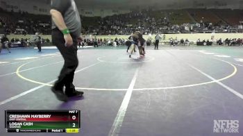 5A-285 lbs Semifinal - Logan Cash, Shawnee vs Creshawn Mayberry, East Central