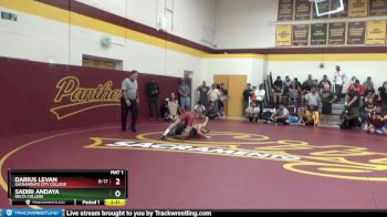 125 lbs Quarterfinal - Sadiri Andaya, Delta College vs Darius Levan, Sacramento City College