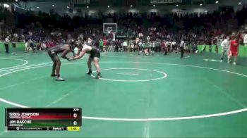 220 lbs Champ. Round 1 - Jim Rasche, Zionsville vs Greg Johnson, Warren Central.