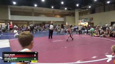 55 lbs Round 2 (6 Team) - Myles Maines, Gulf Coast WC vs Issac Nuar, Rabbit WC