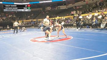 100 Class 2 lbs Champ. Round 1 - Kinley Harker, Lee`s Summit West vs Gwyneth Baker, Timberland