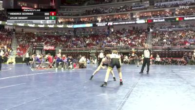 1A-113 lbs Quarterfinal - Atlee Dewitt, Alburnett vs Hendrix Schwab, Don Bosco