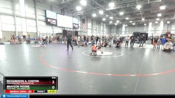 97 lbs Champ. Round 2 - Richardson A. Coston, Team Newport Tornadoes WC vs Brayson Moore, Team Real Life Wrestling