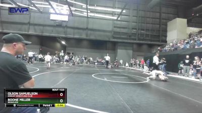 67 lbs Quarterfinal - Boone Miller, Brawlers vs Olson Samuelson, Oakley Wrestling Club