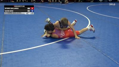 85 lbs Cons. Sub-semis - Ryder Gallardo, MWC vs Gavin Bitz, DC Elite