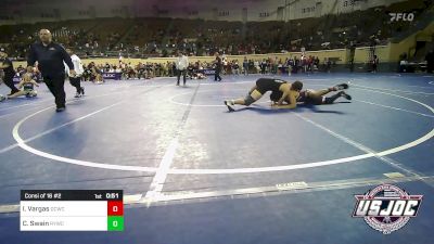 140 lbs Consi Of 16 #2 - Isaiah Vargas, Deer Creek Wrestling Club vs Cohen Swain, Randall Youth Wrestling Club