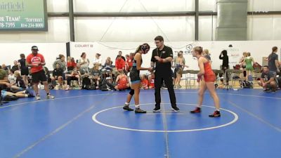 53 lbs Rr Rnd 5 - Dilynn Albrecht, Badger Girls Elite - W vs Delaney Williams, PA West White - W