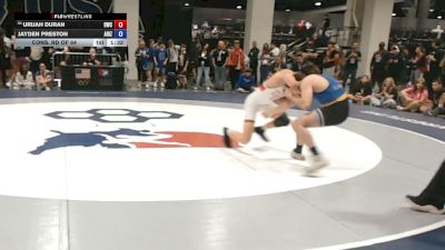 55 kg Cons. Rd Of 64 - Urijah Duran, Duran Wrestling Club vs Jayden Preston, Arizona