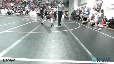 90 lbs Rr Rnd 5 - Braxton Lemmons, Barnsdall Youth Wrestling vs Conley Robinson, Pawnee Wrestling Club