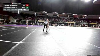 133 lbs Quarterfinal - Kenneth Lambert, Clemson vs Jeremiah Steele, Menlo College (NCAA)