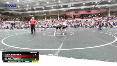 120 lbs Semifinal - Delaney Burgess, South Central Punishers vs Jaxston Werner, Maize WC