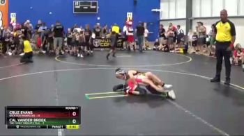 70 lbs Round 1 (6 Team) - Cruz Evans, Backyard Brawlers vs Cal Vander Broek, The Funky Singlets Teal