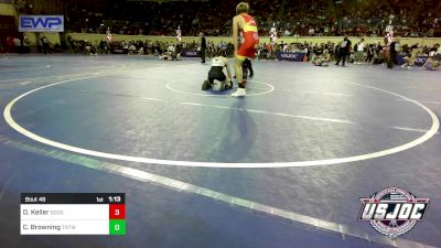 112 lbs Round Of 16 - Declan Keller, Dodge City Wrestling Academy vs Cale Browning, Tough N Technical Wrestling Club