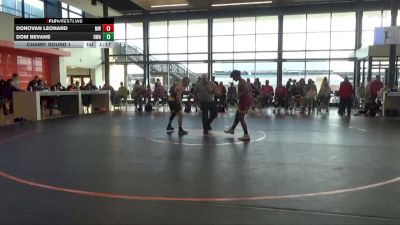 125 lbs Champ. Round 1 - Dom Bevans, Hawkeye Wrestling Academy vs Donovan Leonard, Marion Wolves