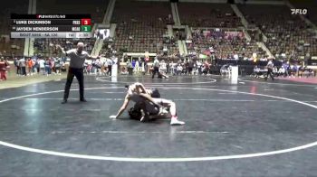 6A 126 lbs Champ. Round 2 - Jayden Henderson, Mcadory vs Luke Dickinson, Pike Road School