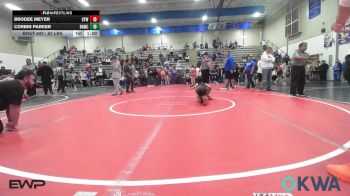 67 lbs Final - Brodee Meyer, Coweta Tiger Wrestling vs Corbin Parker, Broken Arrow Wrestling Club