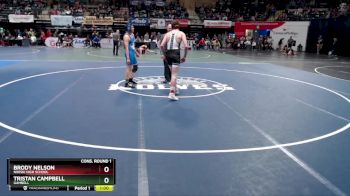 160 lbs Cons. Round 1 - Brody Nelson, Nikiski High School vs Tristan Campbell, Gambell