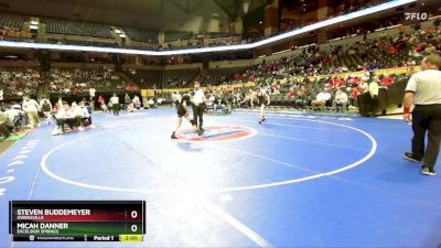 126 Class 2 lbs Champ. Round 1 - Steven Buddemeyer, Owensville vs Micah Danner, Excelsior Springs