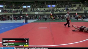 90 lbs Semifinal - Cillian Vroman, BAM vs Nolan Conway, Caledonia