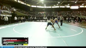 5A 160 lbs Quarterfinal - Jesse Espinoza, Middleton vs Jonathan Seamons, Nampa