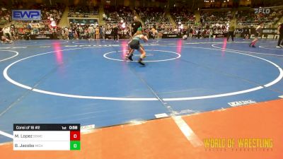 61 lbs Consi Of 16 #2 - Miguel Lopez, Southwest Stallions WC vs Brady Jacobs, Michigan West