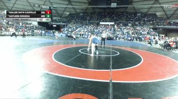 Girls 2A 140 lbs Cons. Round 4 - Kayleen Rouska, Aberdeen (Girls) vs Kallee Rayn Castillo, Ephrata (Girls)