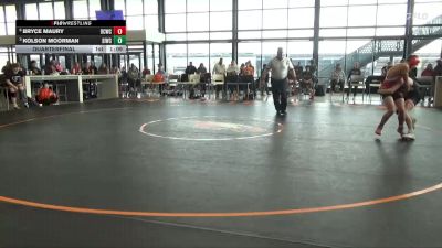 135 lbs Quarterfinal - Kolson Moorman, Springville, IA Wreslting Club vs Bryce Maury, Delaware County Wrestling Club