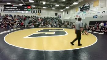 100 lbs Quarterfinal - Trinity Warner, South vs Harmony Sullivan, Newcastle