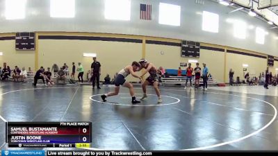 145 lbs 7th Place Match - Samuel Bustamante, Contenders Wrestling Academy vs Justin Boone, Yorktown Wrestling Club