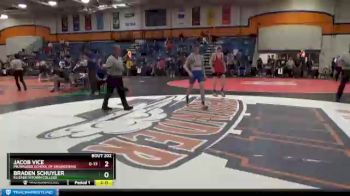 125 lbs Cons. Round 2 - Braden Schuyler, Elizabethtown College vs Jacob Vice, Milwaukee School Of Engineering