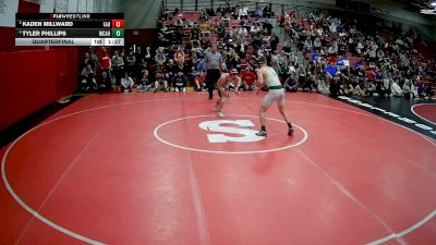 145 lbs Quarterfinal - Kaden Millward, Freedom Area Hs vs Tyler Phillips, Marion Center Area Hs