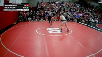 145 lbs Quarterfinal - Kaden Millward, Freedom Area Hs vs Tyler Phillips, Marion Center Area Hs