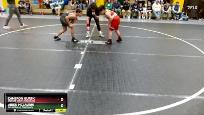 115 lbs Round 1 - Aiden McLaurin, Summerville Takedown vs Cameron Gurski, Knights Youth Wrestling