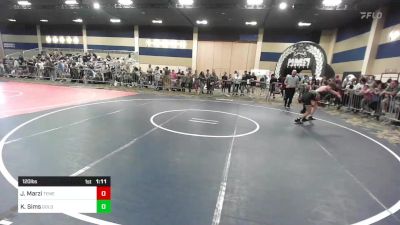 120 lbs Round Of 64 - Jake Marzi, Temecula Valley HS vs Kaio Sims, Gold Rush Wr Ac