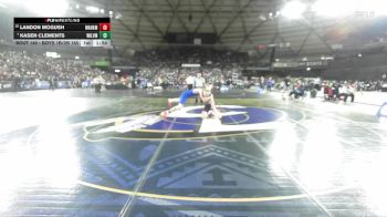 Boys 1B/2B 165 Champ. Round 1 - Kasen Clements, Willapa Valley vs Landon Mogush, Wahkiakum
