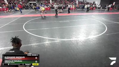 94 lbs Cons. Round 3 - Alexander Knowles, Askren Wrestling Academy vs Nikkolas Waukau, Shawano Youth