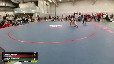 110 lbs Cons. Round 3 - Amaya Guerrero, Poudre vs Jorja Janson, Arvada West