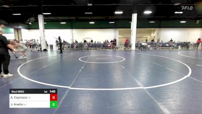 100 lbs Quarterfinal - Alekzander Espinoza, CA vs Jack Anello, NJ