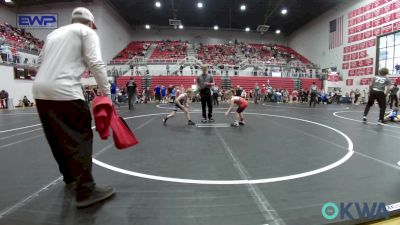 66 lbs Quarterfinal - Lane Jager, Carl Albert vs Gunnar Coltharp, Harrah Little League Wrestling