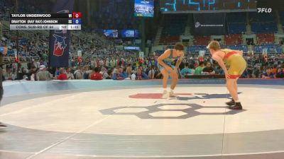 120 lbs Cons. Sub-rd Of 64 - Taylor Underwood, WI vs Drayton (Ray Ray) Johnson, SC